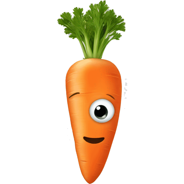 carrot with eyes emoji