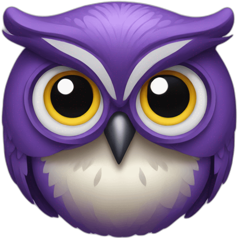 Purple owl emoji