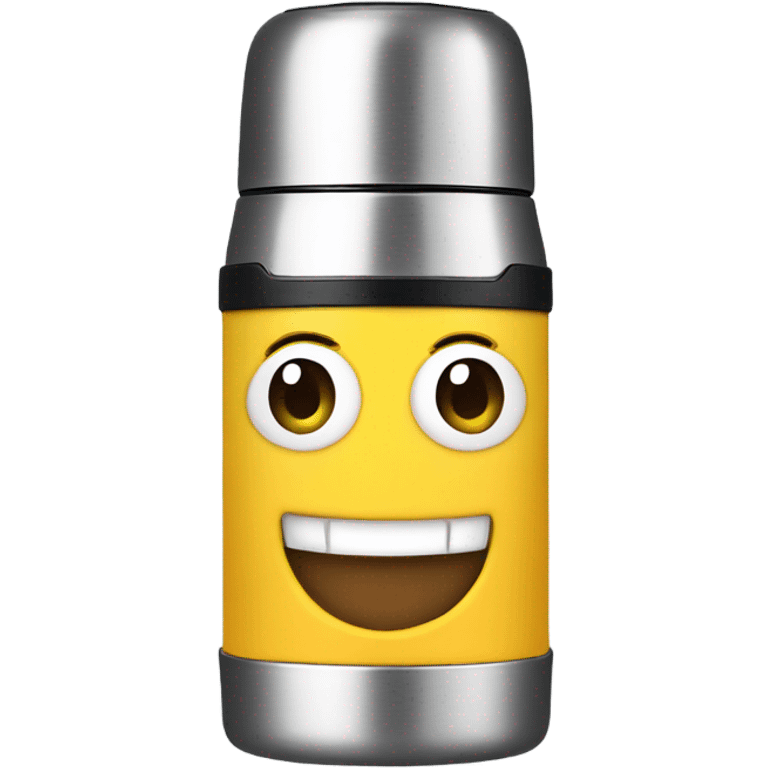 Thermos with smile emoji