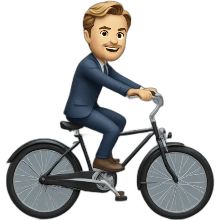 Leonardo DiCaprio riding a bike emoji