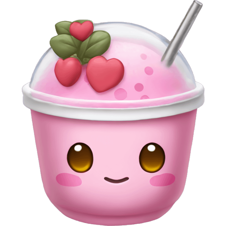 My Melody with boba tea emoji