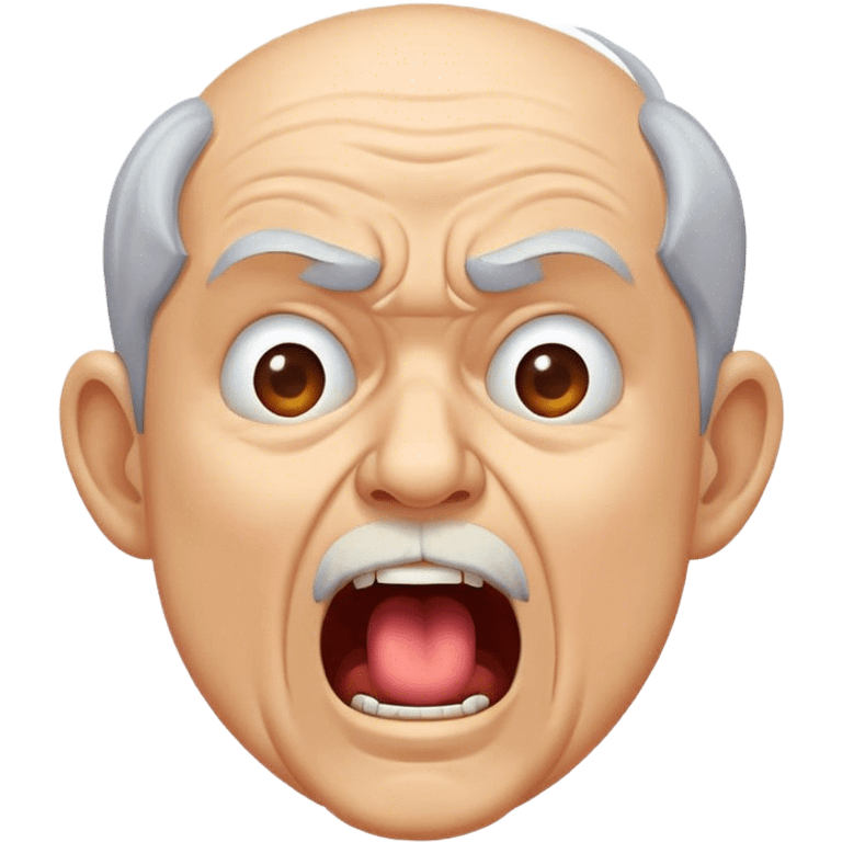 old man yelling  emoji