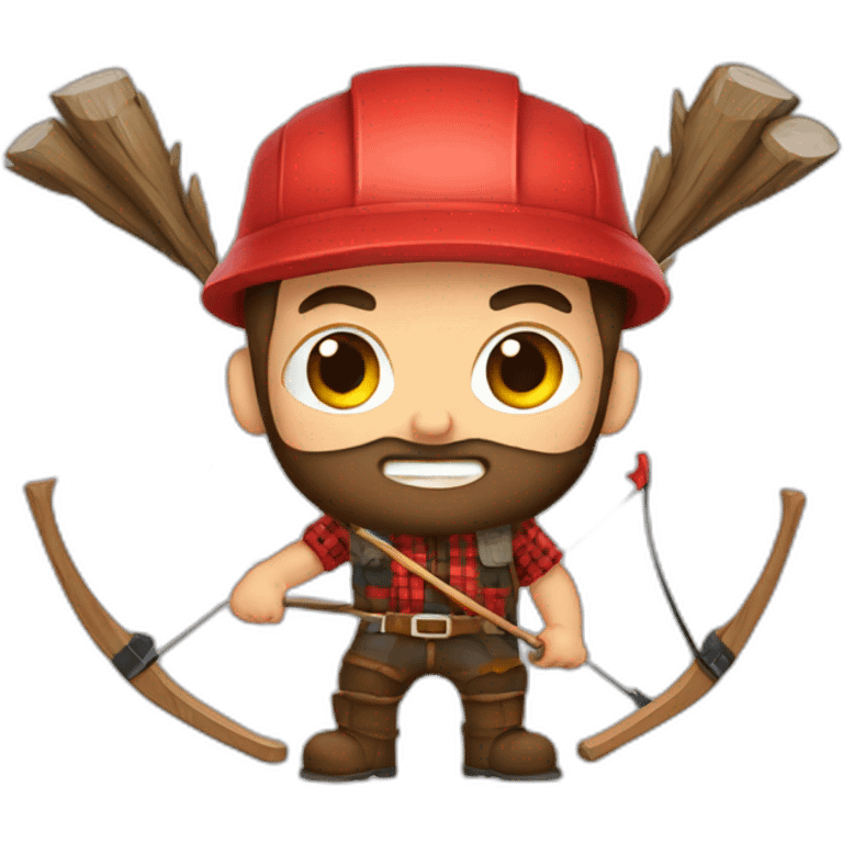 bro-lumberjack-archery emoji