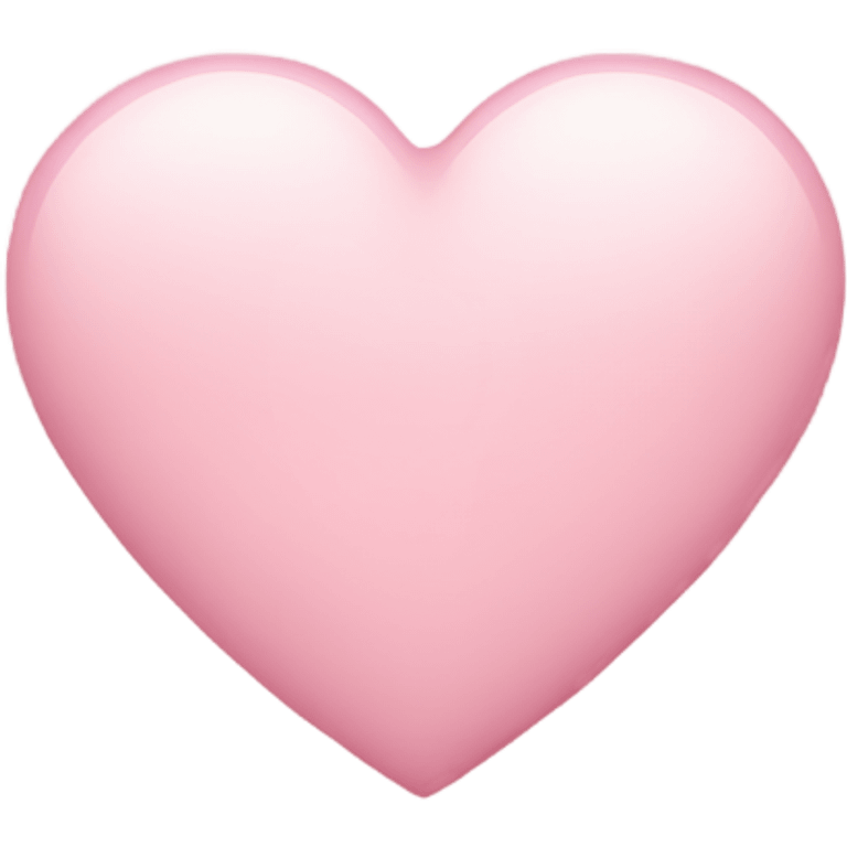 Light pink heart emoji