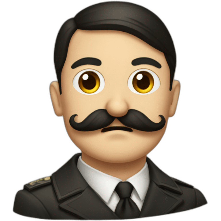 Hitler et sa moustache emoji