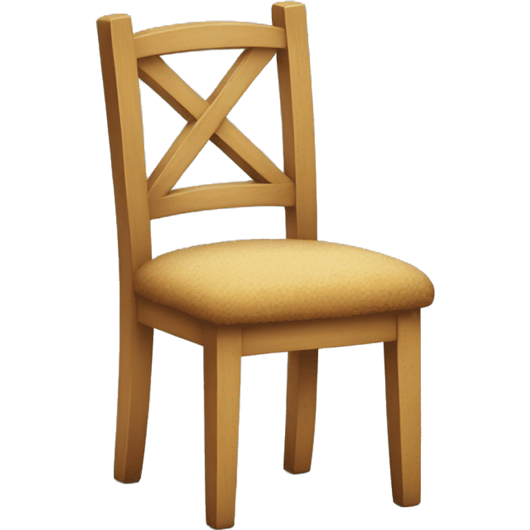 Breadcrumbs on chair emoji