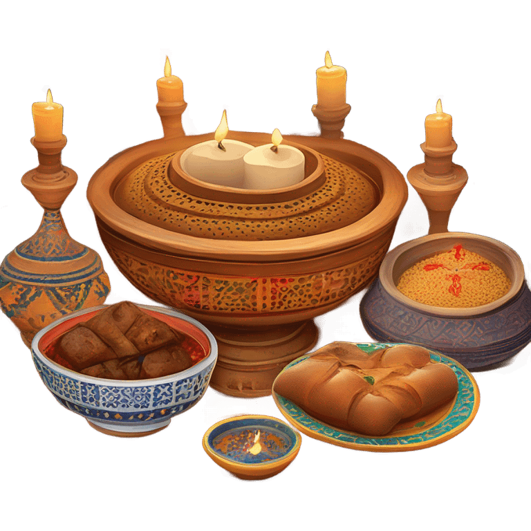 Moroccan Shabbat dinner  emoji