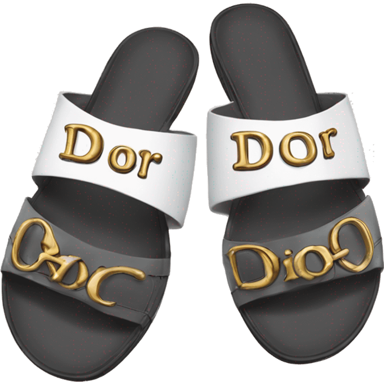 dior sandals  emoji