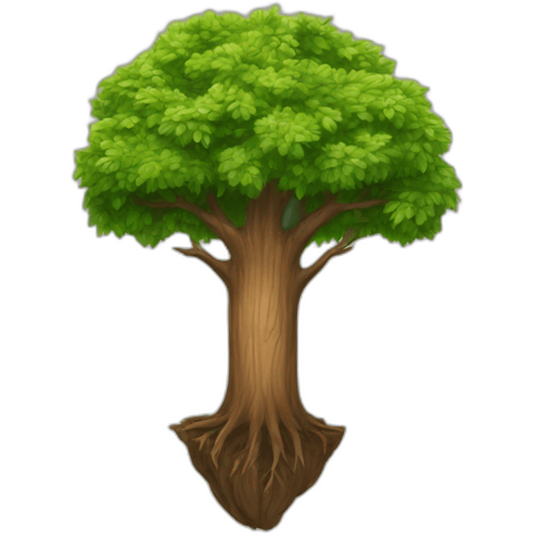 tree growing on a head emoji