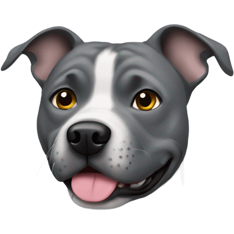 grey staffie  emoji