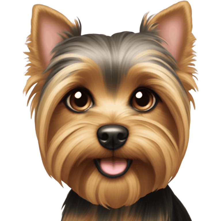 Cute apple head yorkie  emoji