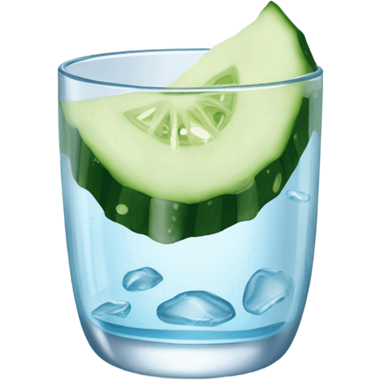 Water and cucumber emoji