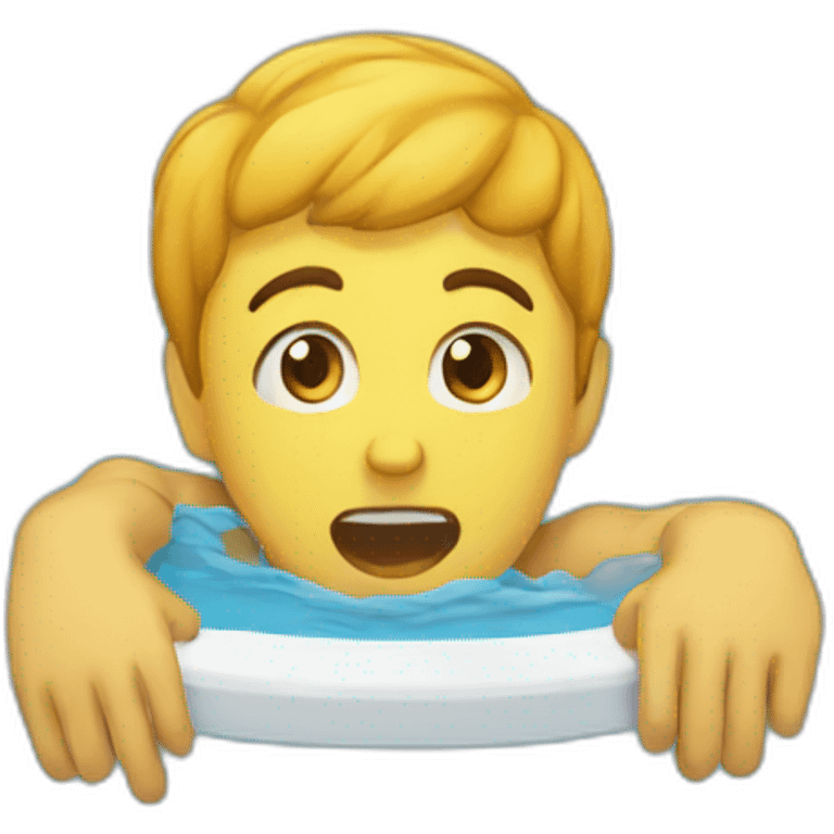 drowning emoji