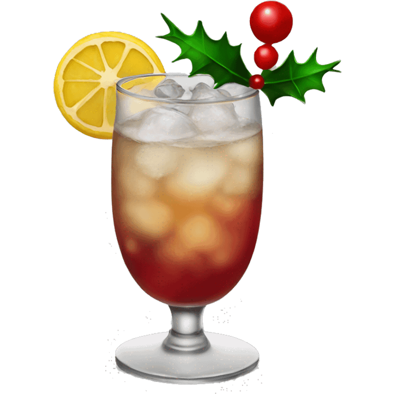 Christmas cocktail emoji