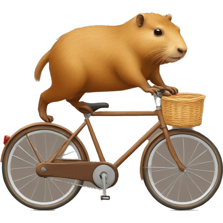 capybara on bicycle emoji