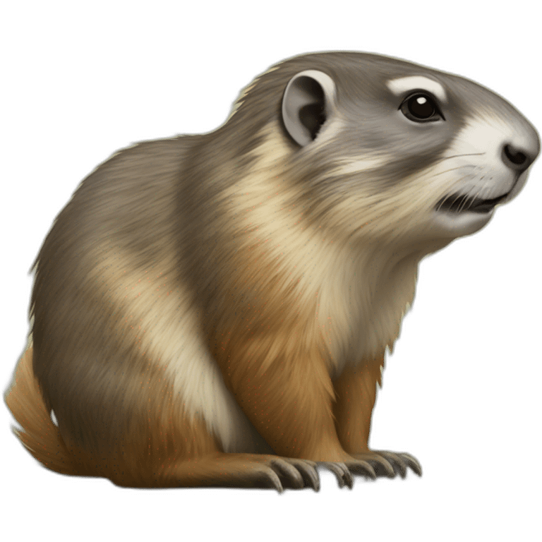 Marmotte sur tortue emoji