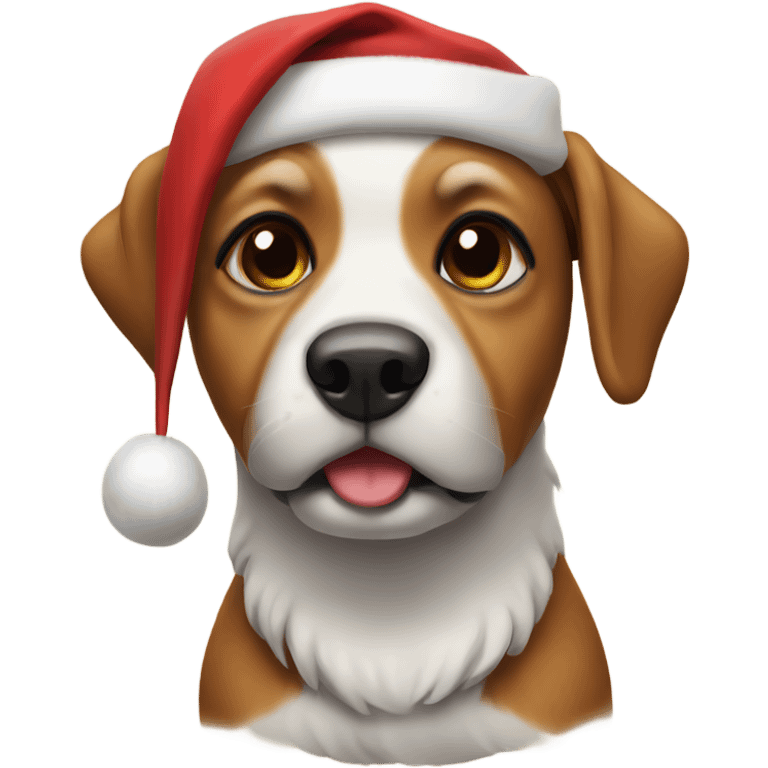 Dog Santa  emoji