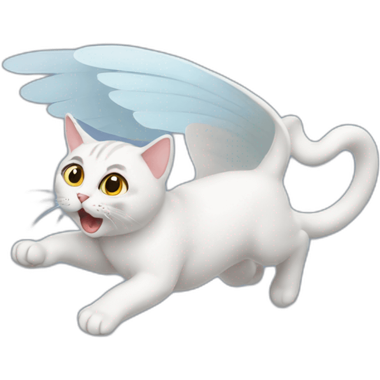 flying cat emoji