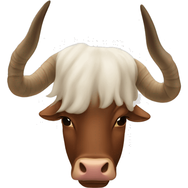 ox horns turned upside down emoji