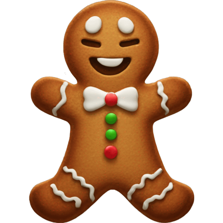 Gingerbread man emoji