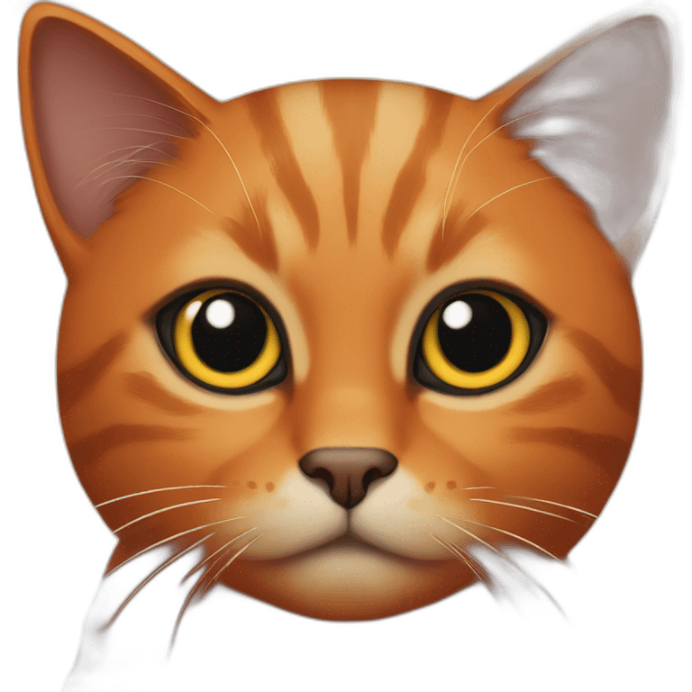 orange and black cat emoji