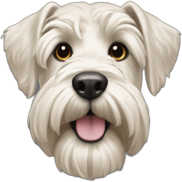 wheatin terrier white pale nose emoji