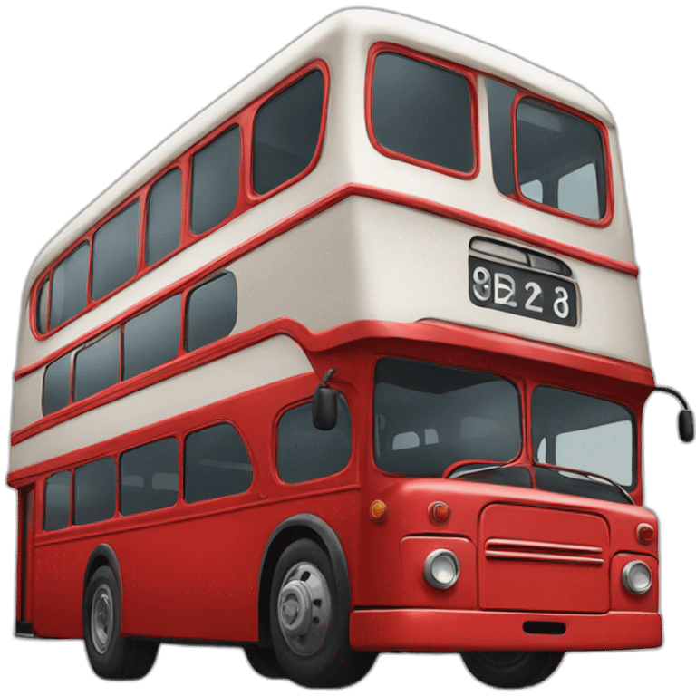 red-bus-two-storied emoji