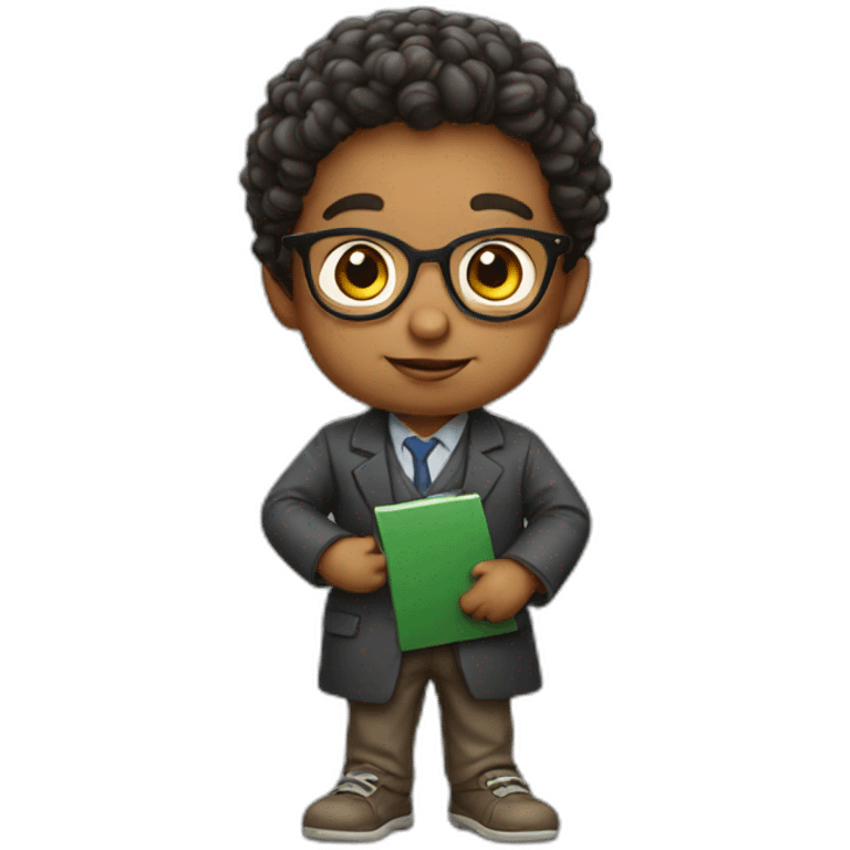 Toddler professor emoji