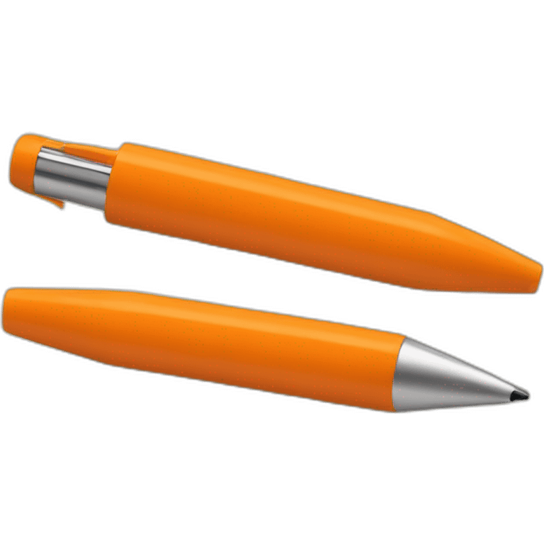 orange pen emoji