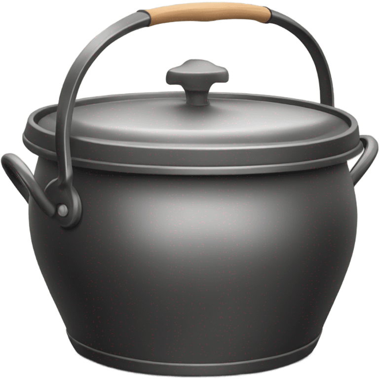 iron pot with lid and handle emoji