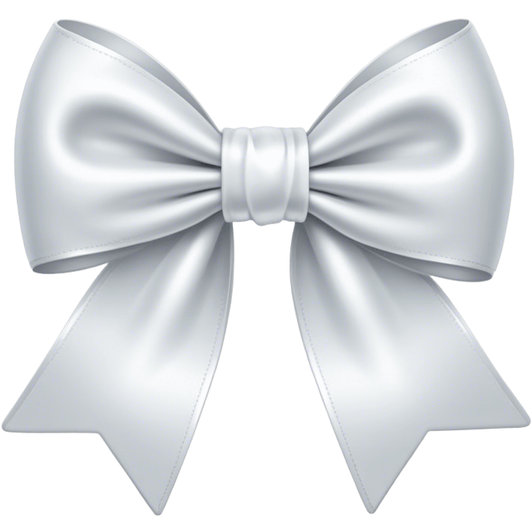 white satin bow emoji