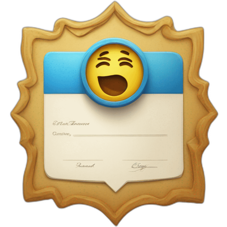 Instagram certificate emoji