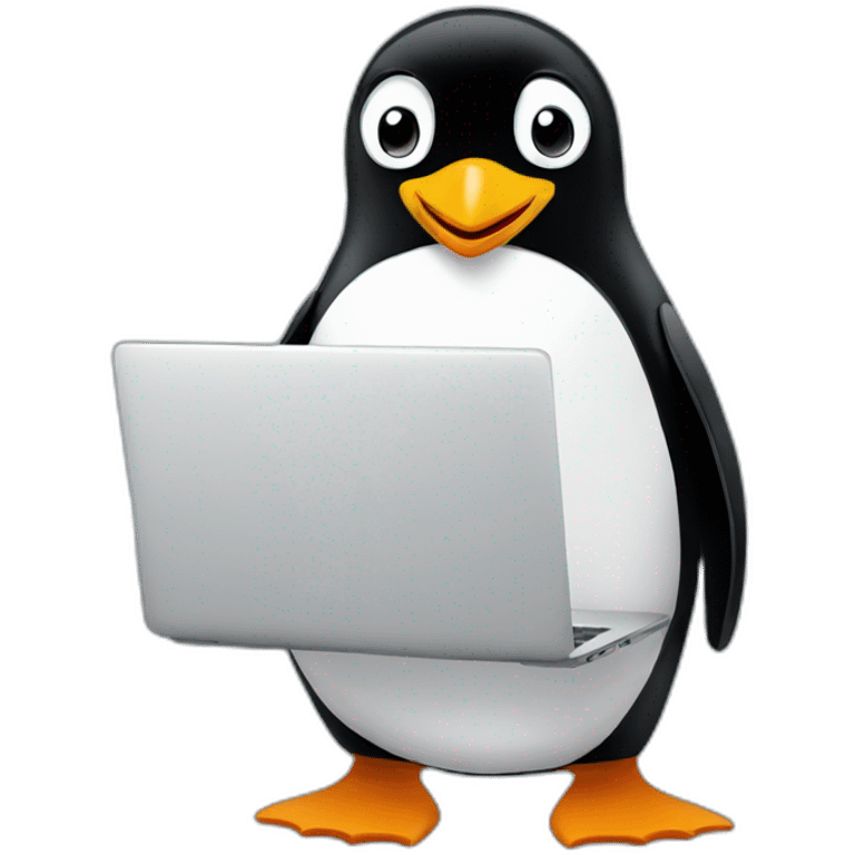 penguin-laptop emoji