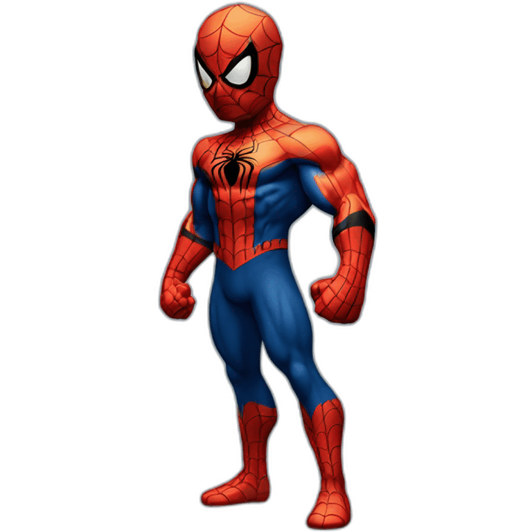 Spiderman muscle emoji