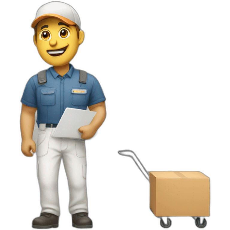 Delivery man emoji