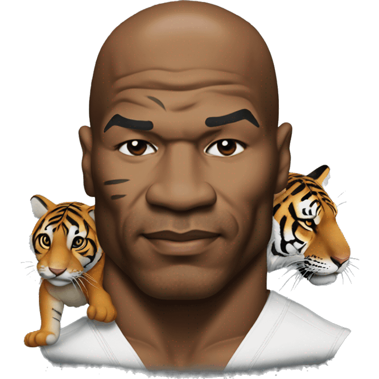 Mike Tyson with tiger emoji