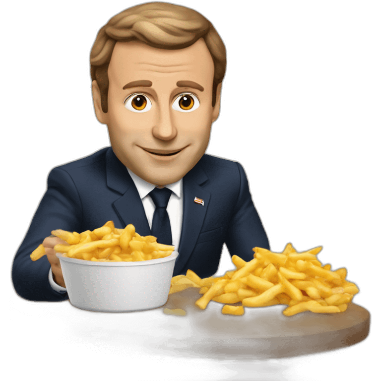 Macron sur poutine emoji