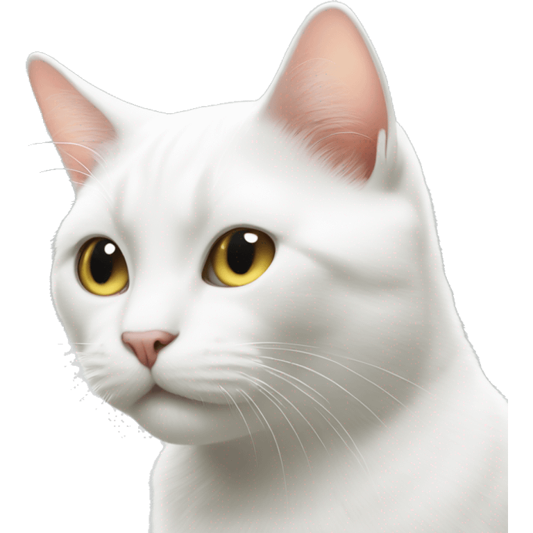 White cat emoji