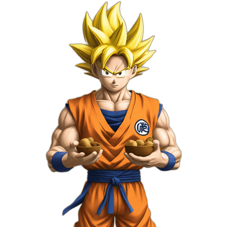 goku holding nuts emoji