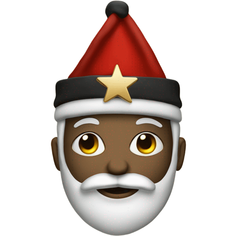 Santa Claus with a Jewish star on his suit emoji