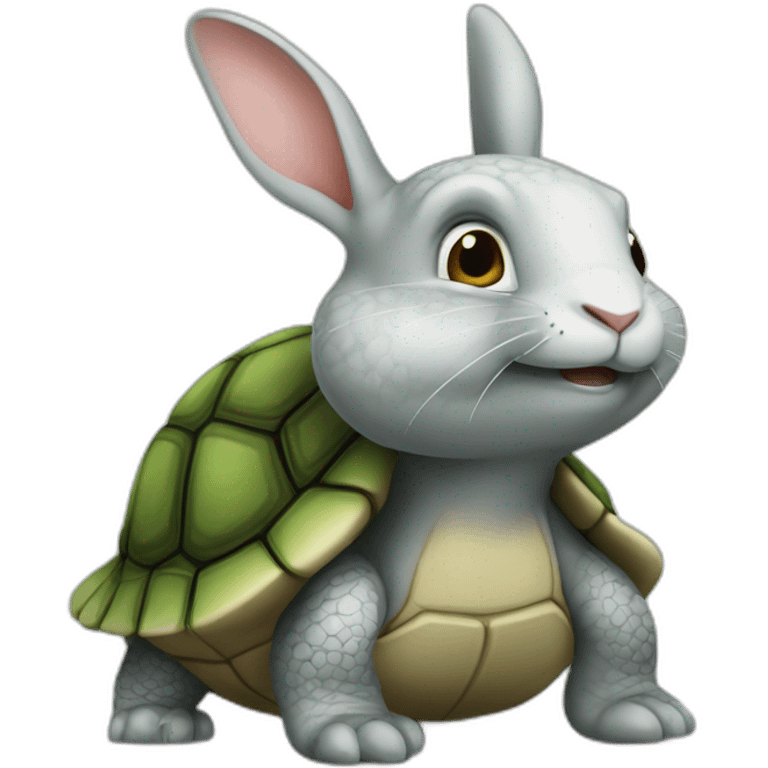 Lapins sur tortues emoji