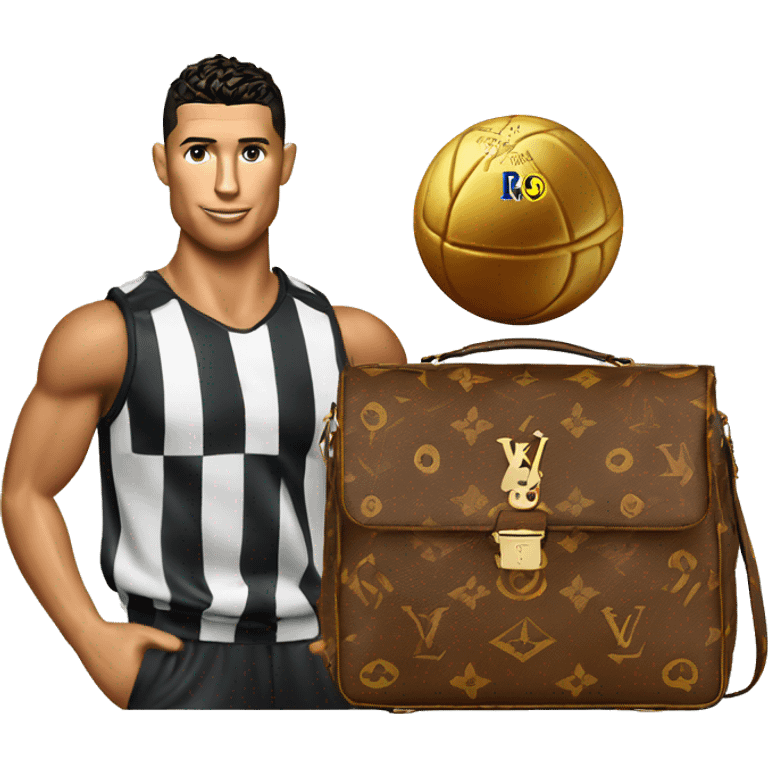 Louis vouitton bag and ronaldo emoji