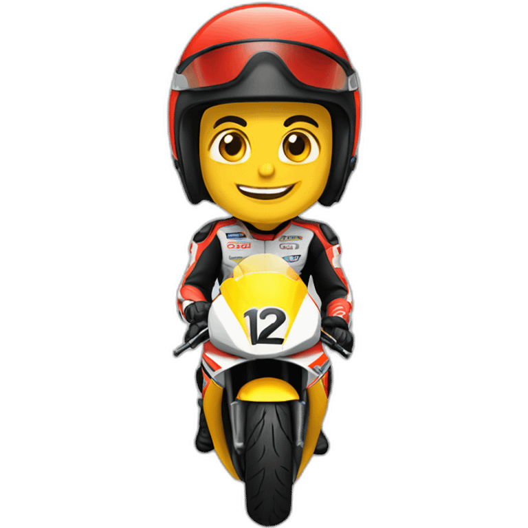 moto de carreras emoji