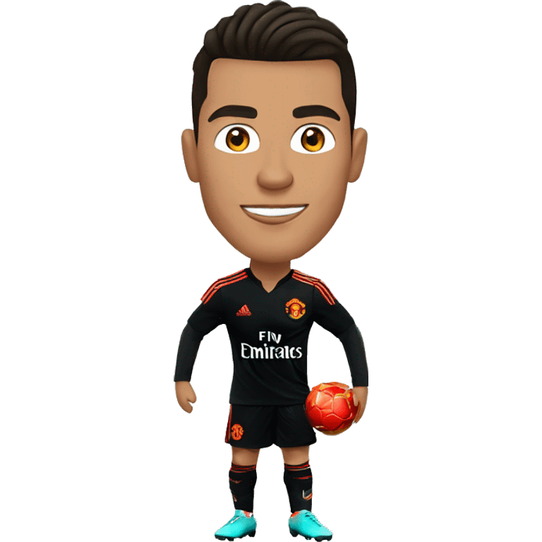 Cristiano ronaldon a manchester united emoji