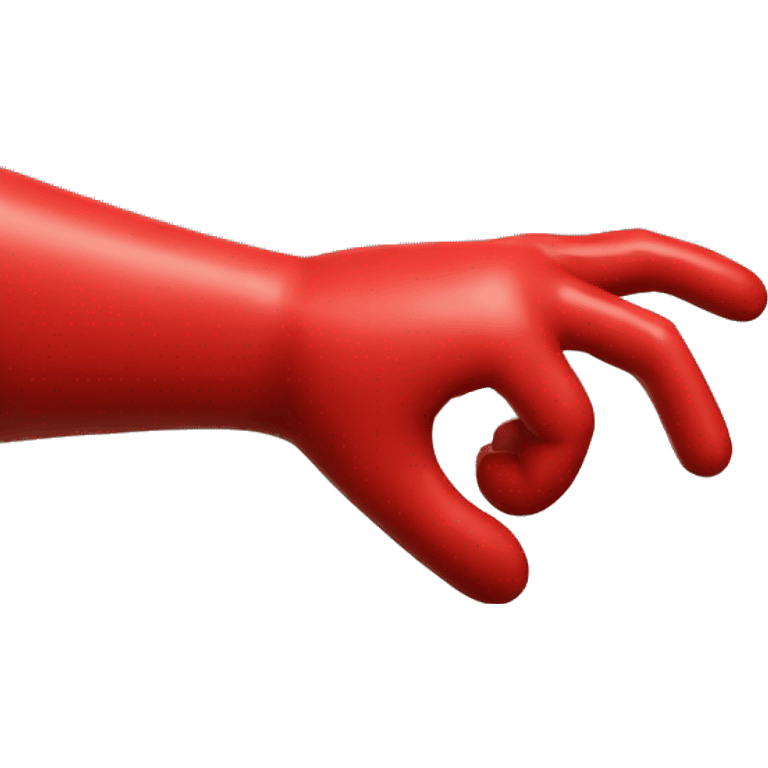 hand pointing with a red glove emoji