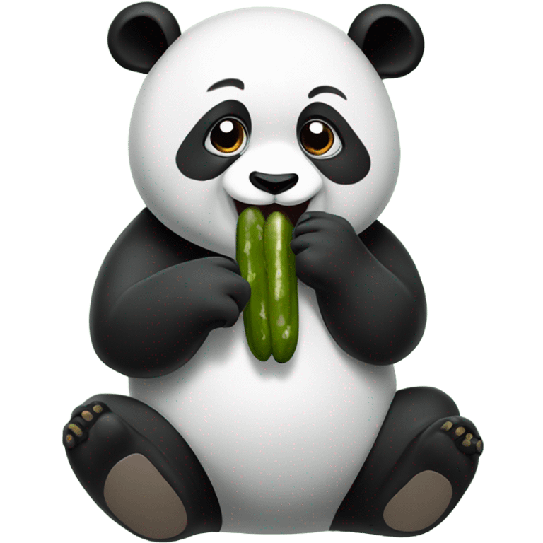 Panda eating peakles emoji