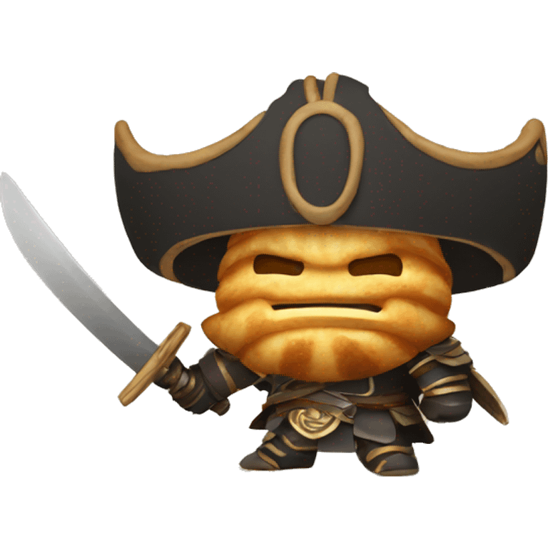 croissant samurai emoji