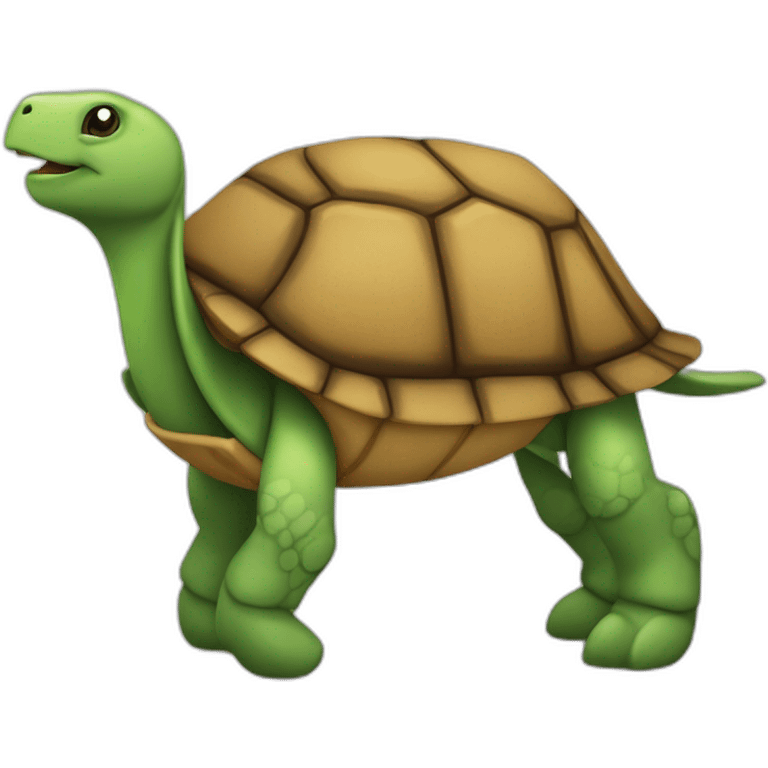 Tortue sur un cheval emoji