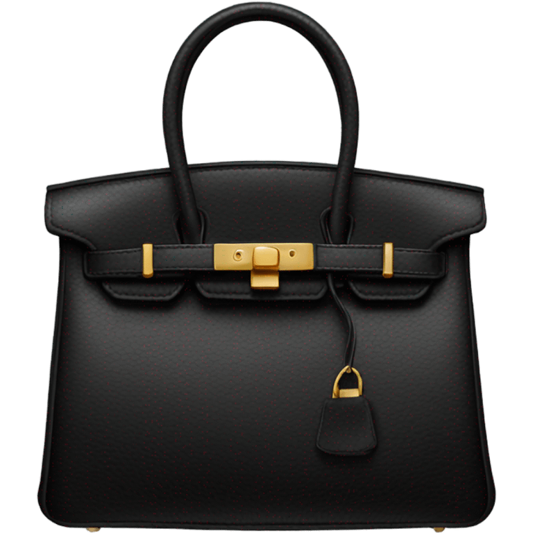 Black birkin bag  emoji