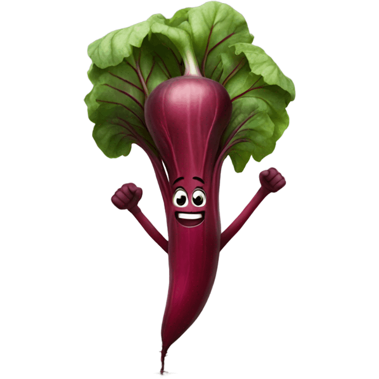 happy beetroot showing finger up emoji